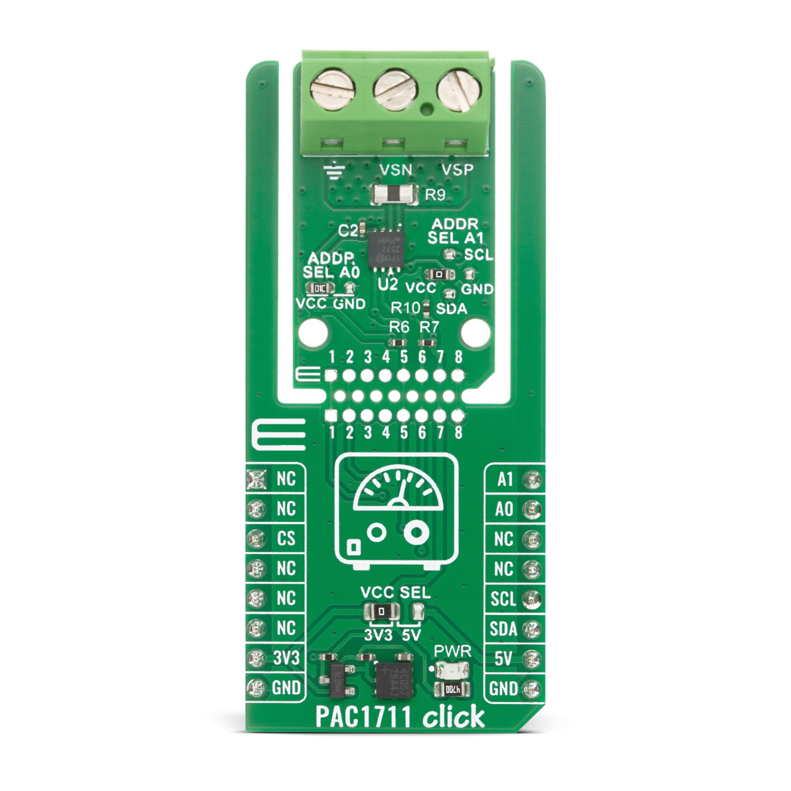 PAC1711 - 1-Ch DC Power Monitor | MIKROE-6801