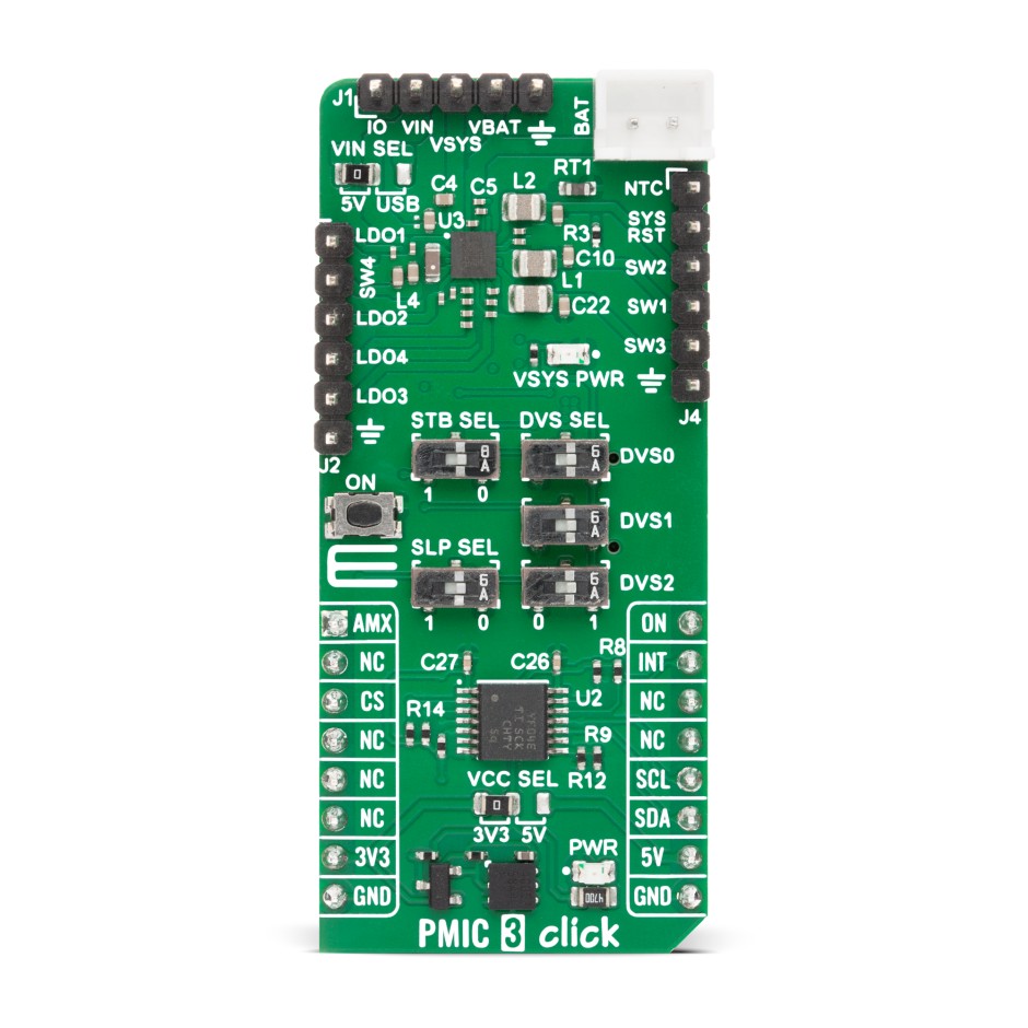 PMIC 3 Click - Multi-Rail Power Management | MIKROE-7039