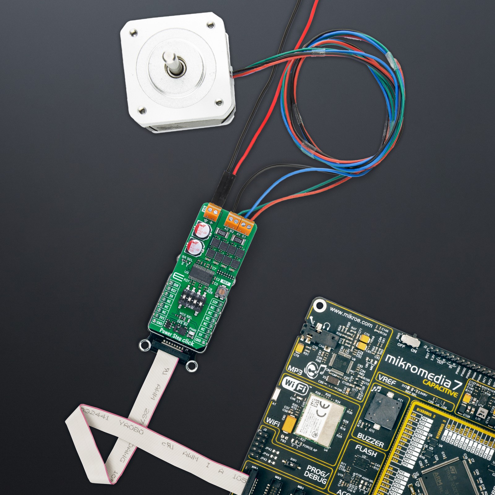 Power Step Click - For high-power bipolar stepper motors | MIKROE-6623