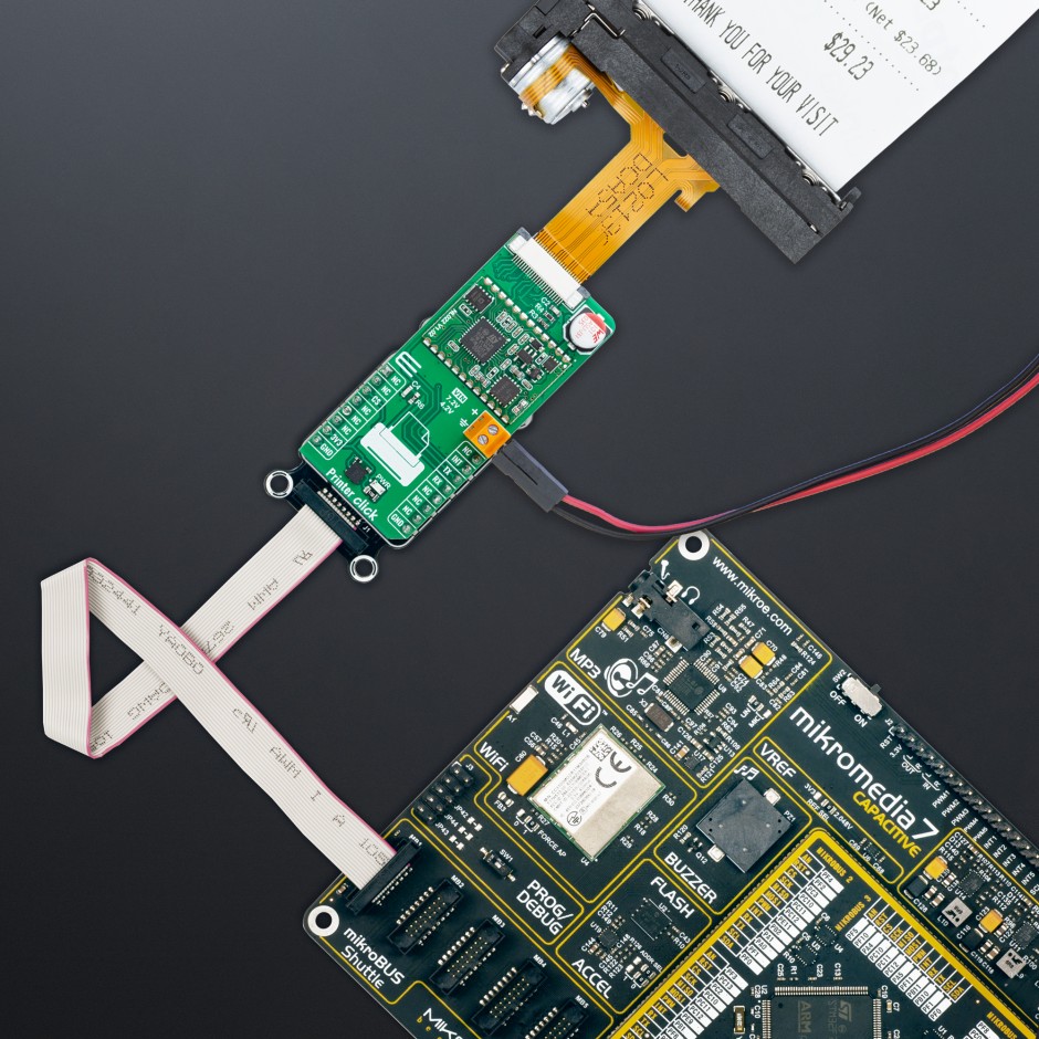 Printer Click - For control of thermal printer heads | MIKROE-6460
