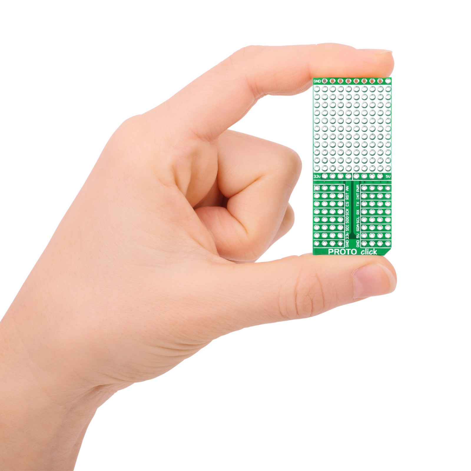 PROTO click Prototyping board in mikroBUS form factor
