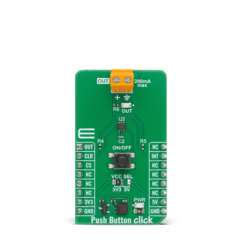 Push Button Click - Pushbutton ON/OFF Controller | MIKROE-6811