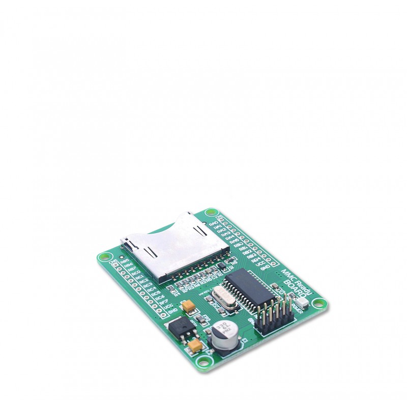 MMC Ready Board - MMC/SD card slot and PIC18F252 on a single PCB