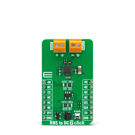 Shop Click Boards Mixed Signal Measurements RMS to DC 2 Click Front