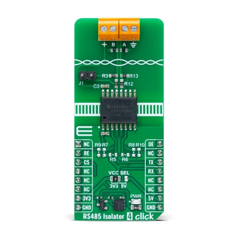 Shop Click Boards Interface RS485 RS485 Isolator 4 Click Front