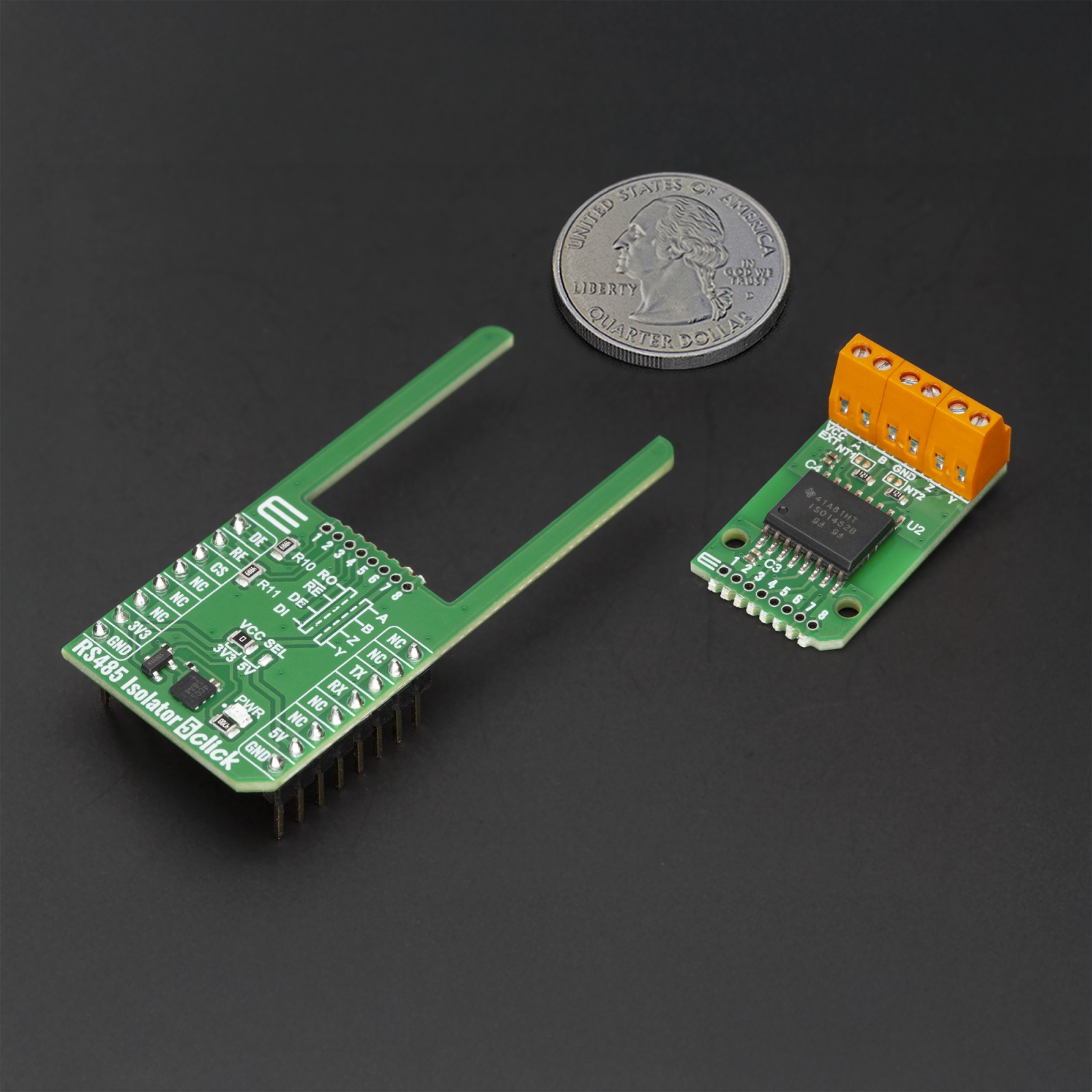 RS485 Isolator 5 Click - Isolated RS485 Transceiver | MIKROE-6887