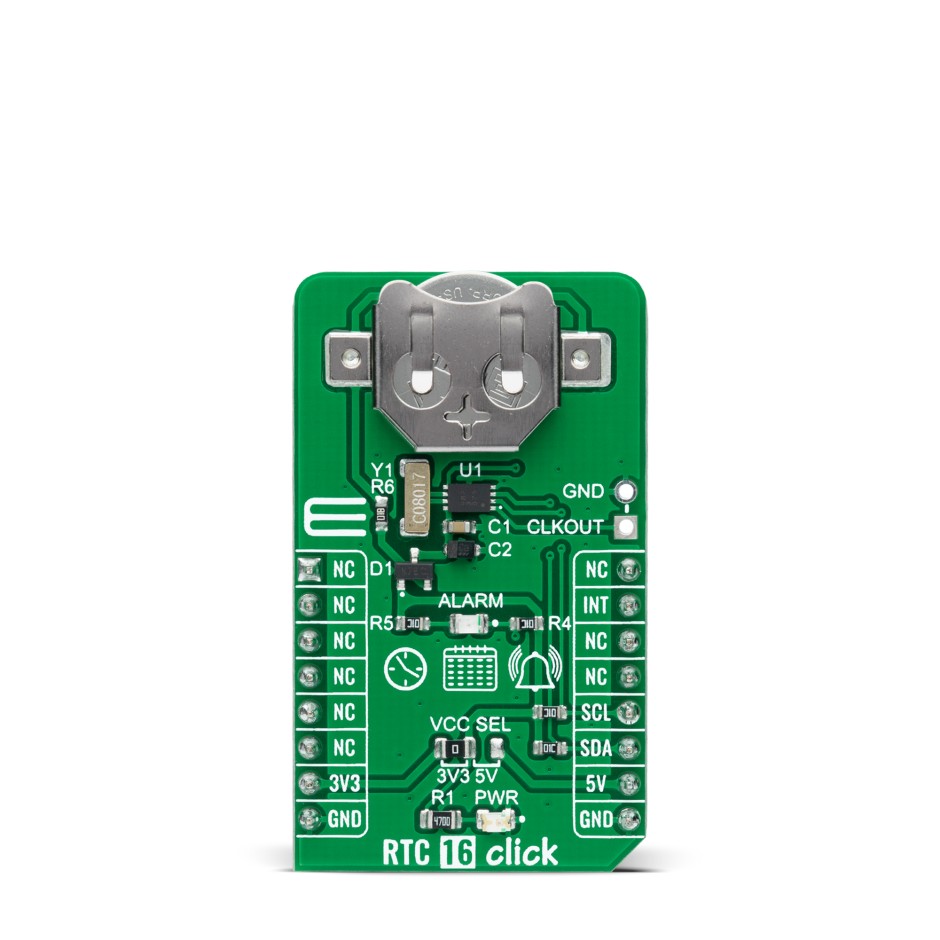 RTC 16 Click with BU9873 Real-Time Clock