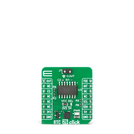 RTC 26 Click - Real-Time Clock and Calendar | MIKROE-6920