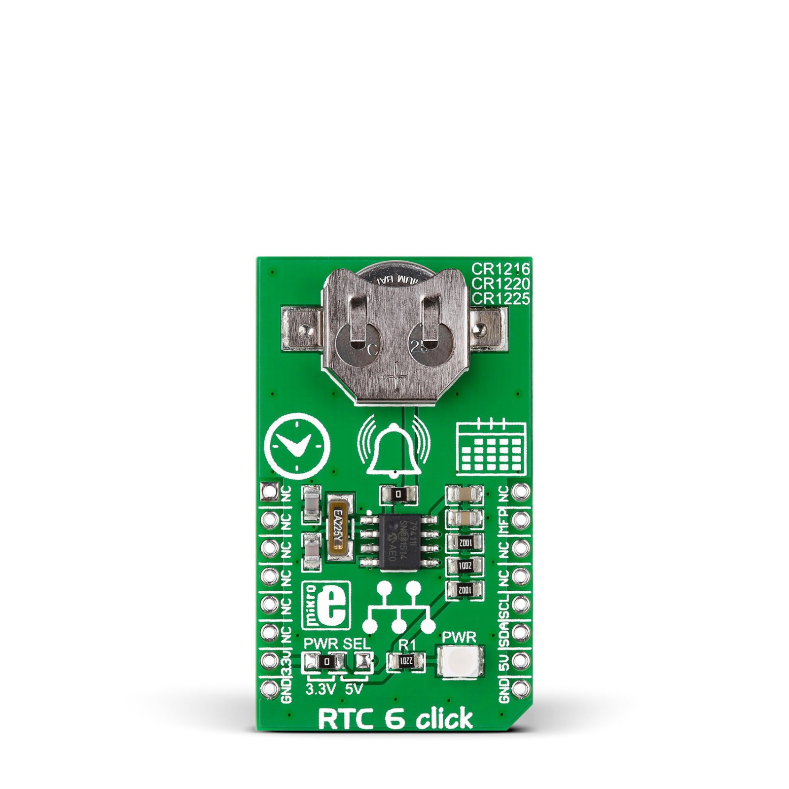 rtc6 click \u2013 board with microchip\u0027s mcp79410 real time clock calendar