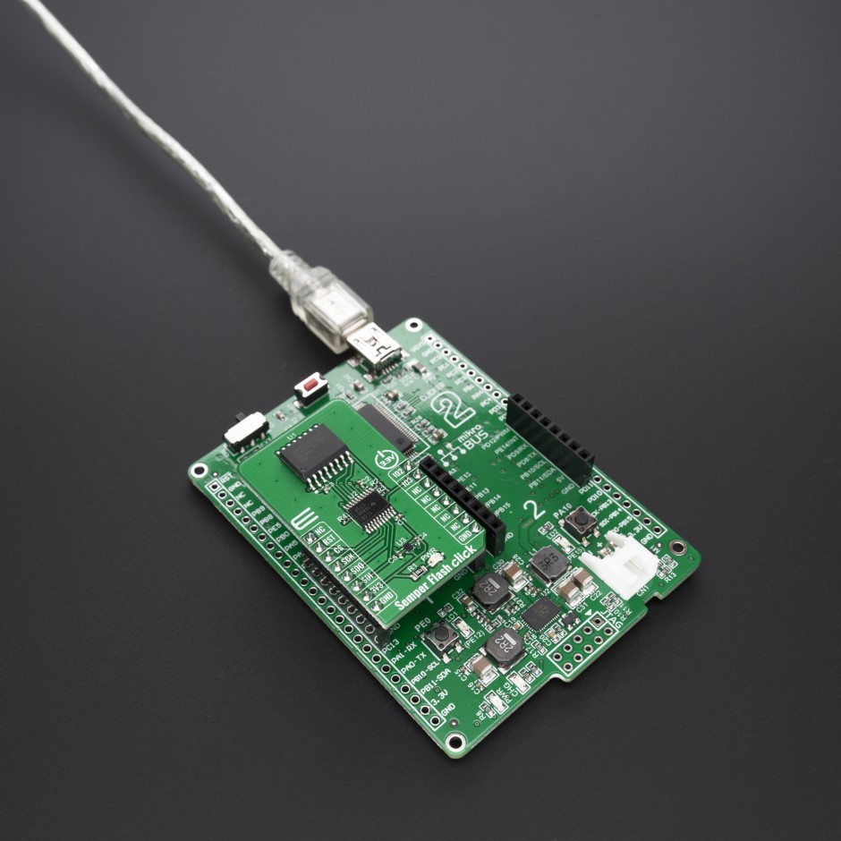 Flash Clicker Semper Flash Click | S25HS512T High-Reliability NOR Flash Storage