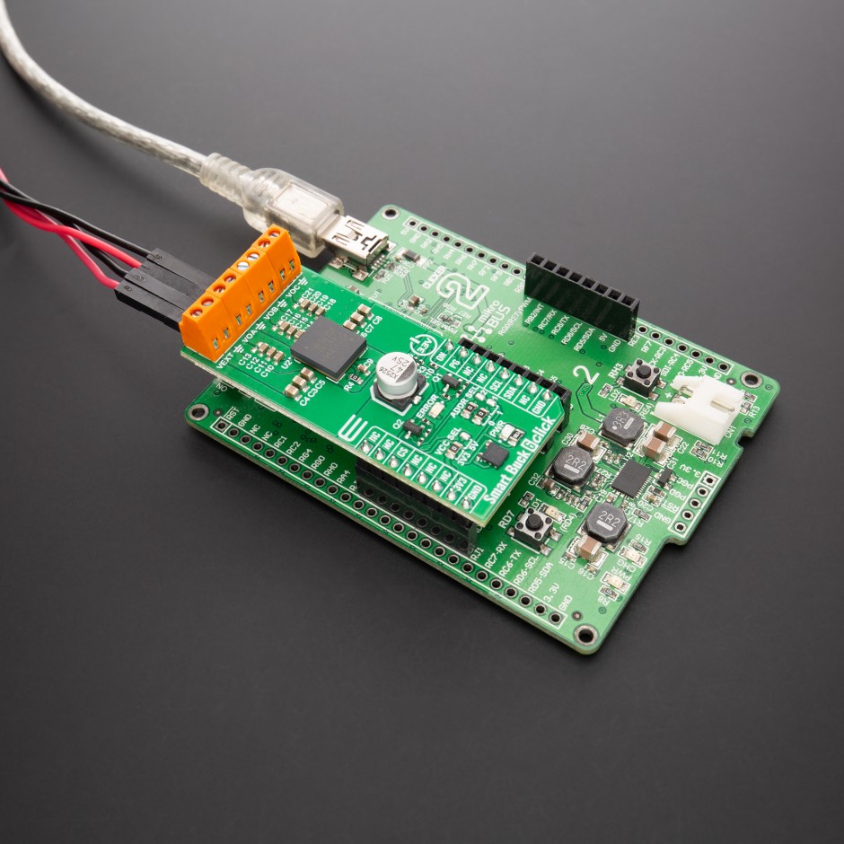Smart Click Smart Buck 6 Click - Triple 3A Buck Converter | MIKROE-6707