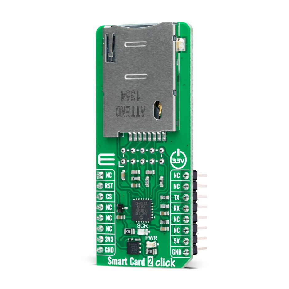Smart Card 2 Click | SEC1210 Secure Smart-Card Interface Module