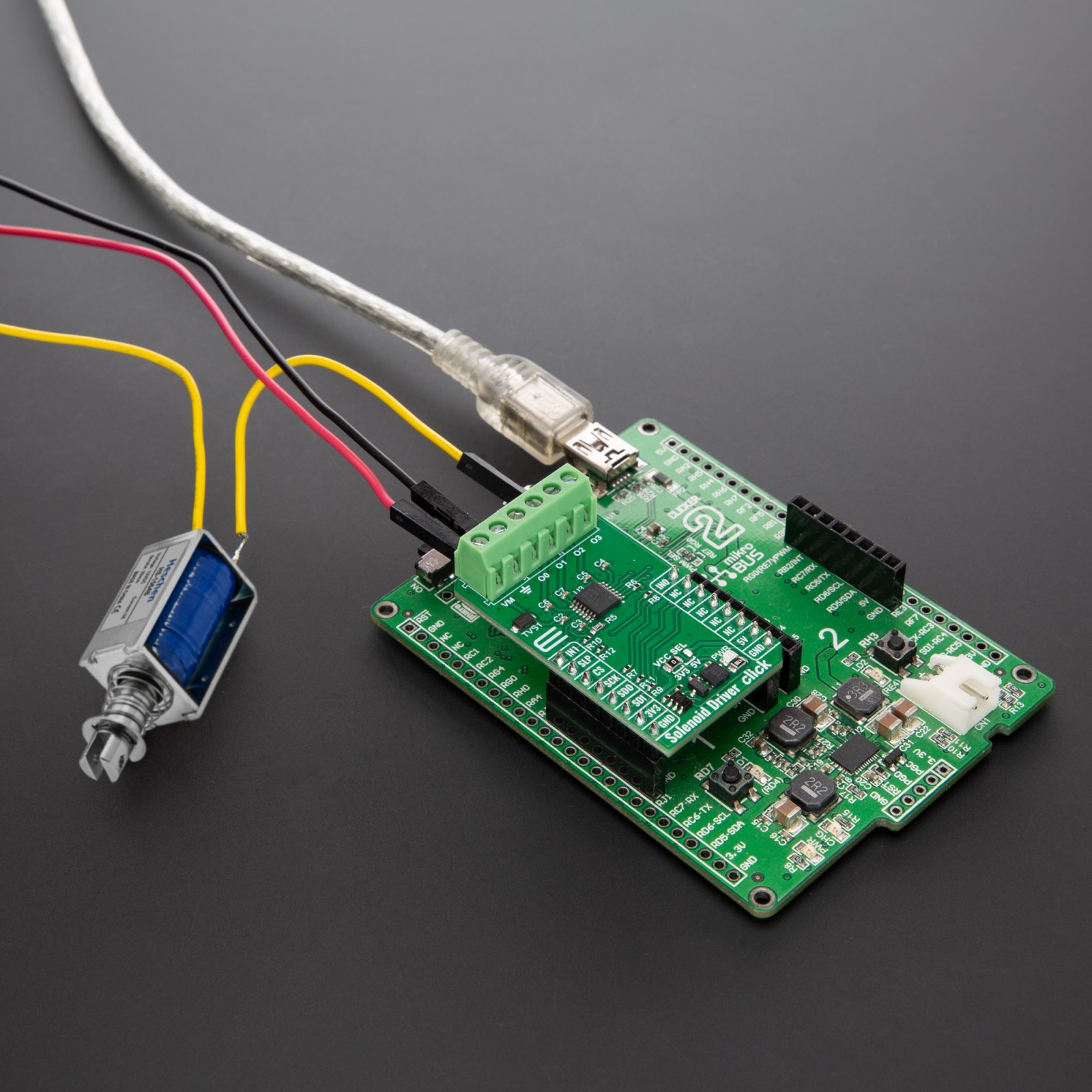 Fuel Solenoid Driver Module Solenoid Driver Click - For solenoids and valves | MIKROE-6574