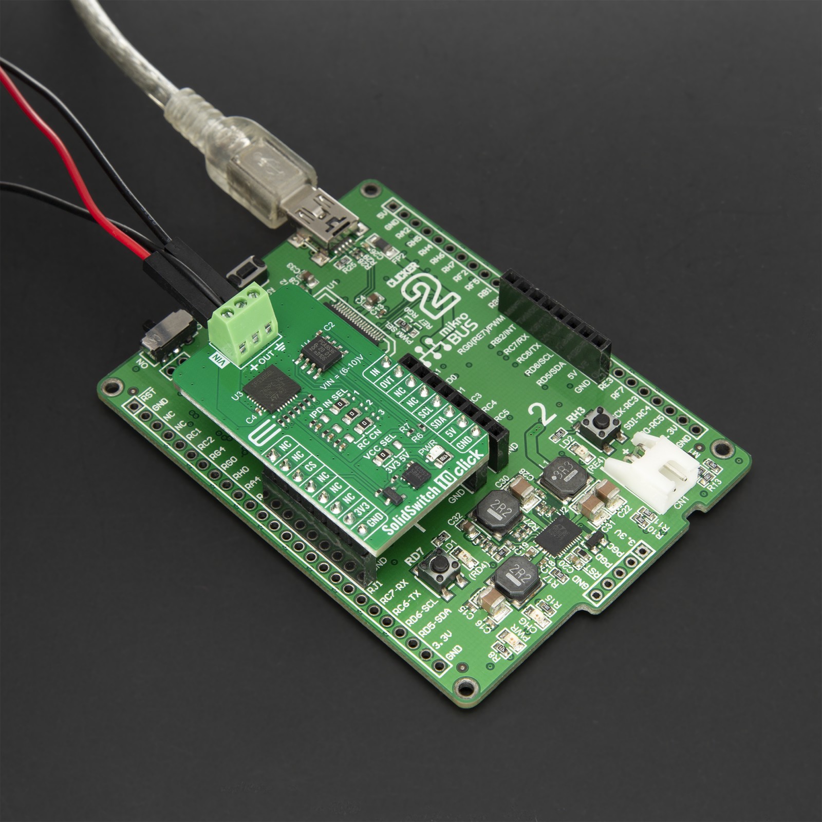 SolidSwitch 10 Click - Low-Side Smart Load Switch | MIKROE-6864