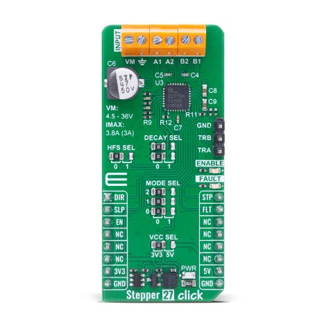 Shop Click Boards Motor Control Stepper Stepper 27 Click Front