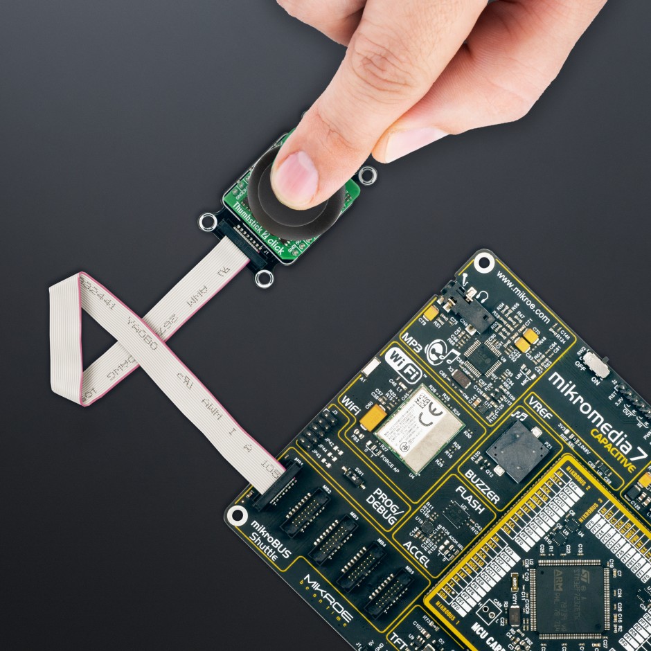 Thumbstick 2 Click - Two-axis joystick with haptic feedback | MIKROE-6655
