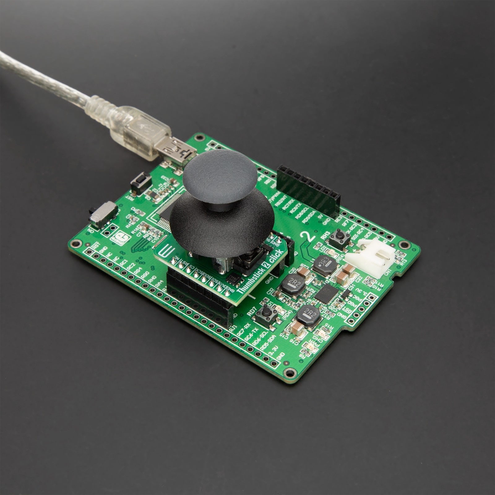 Thumbstick 2 Click - Two-axis joystick with haptic feedback | MIKROE-6655