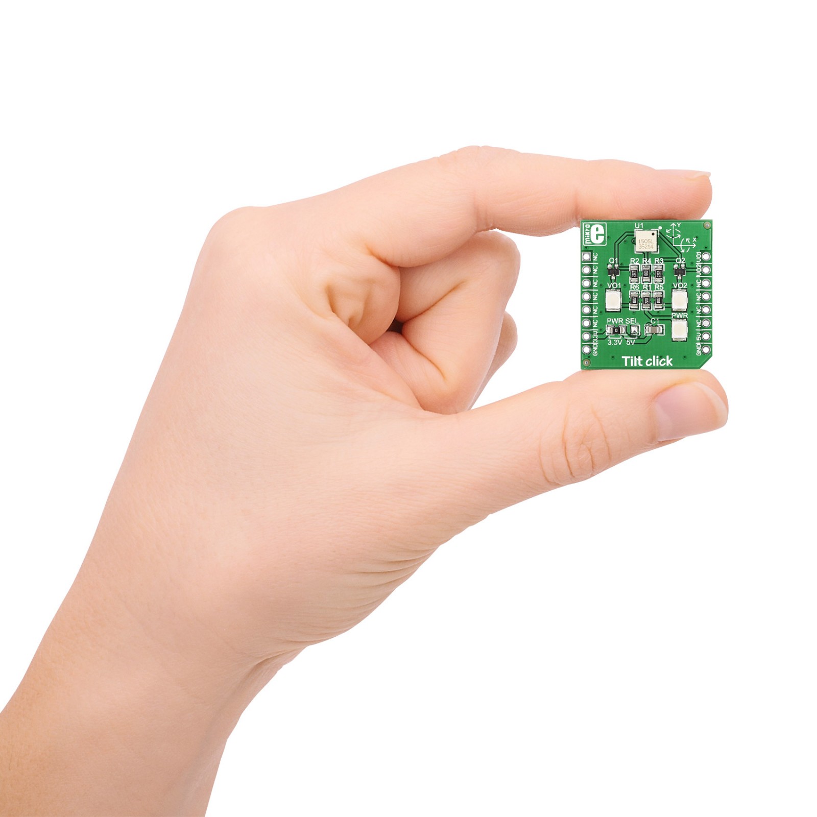 Tilt click — board with RP1035 4directional optical tilt sensor