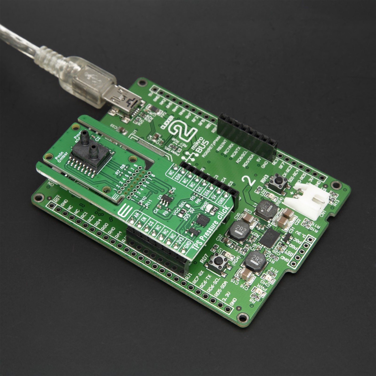 Click Tps TPS Pressure Click - 100MG - 100mbar Pressure Sensor | MIKROE-6922