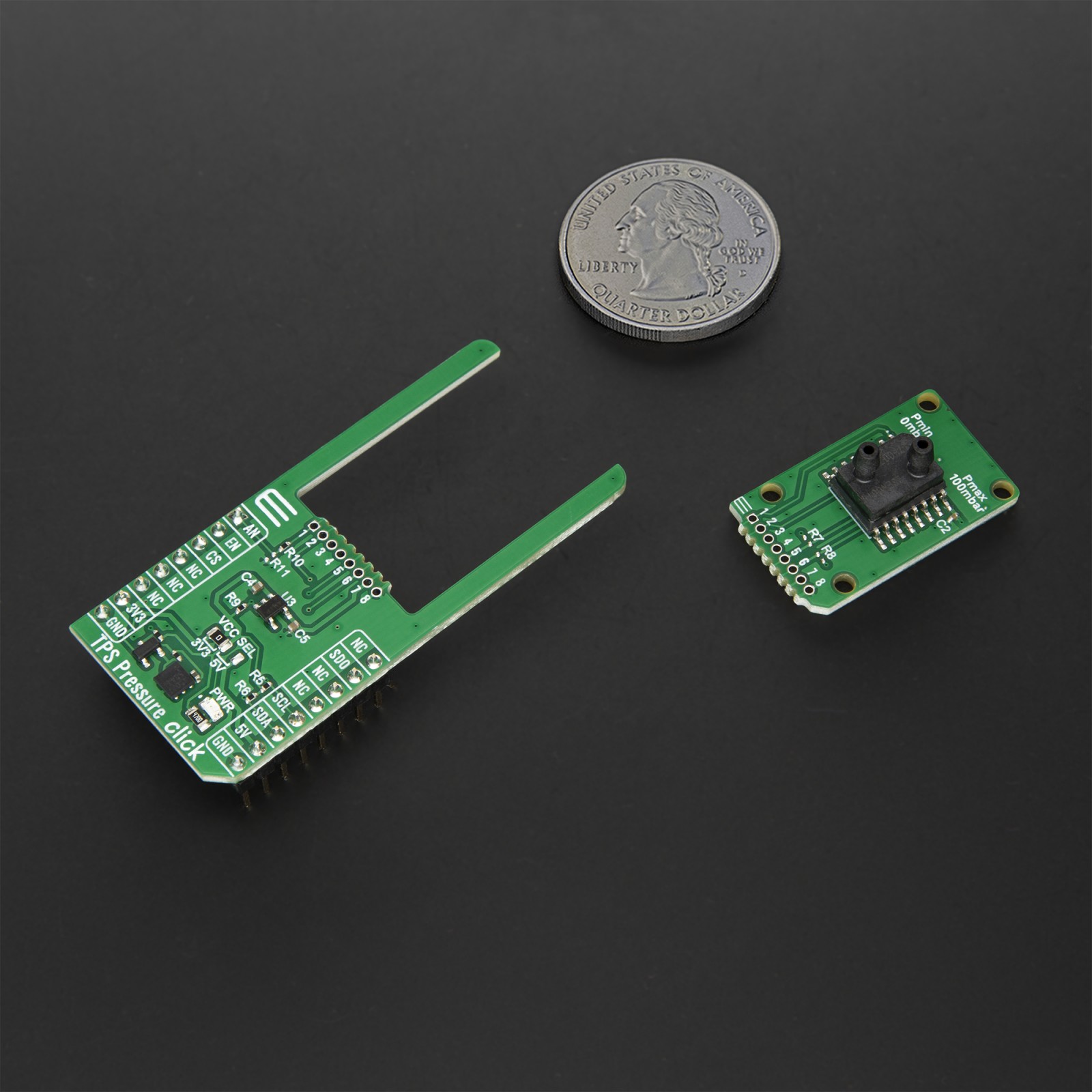 Click Tps TPS Pressure Click - 100MG - 100mbar Pressure Sensor | MIKROE-6922