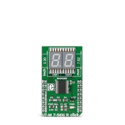 UT-M 7-SEG R click - board with two 7 segment displays