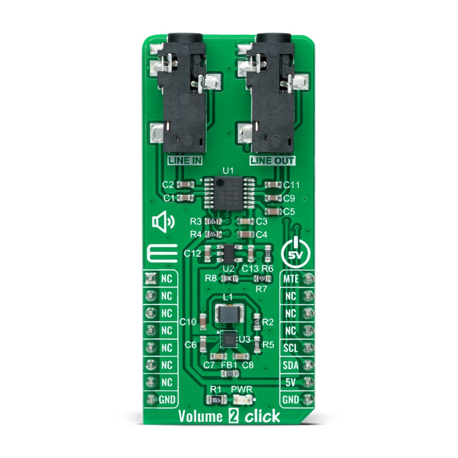NJU72341 Electronic Volume Control | Volume 2 Click | MIKROE
