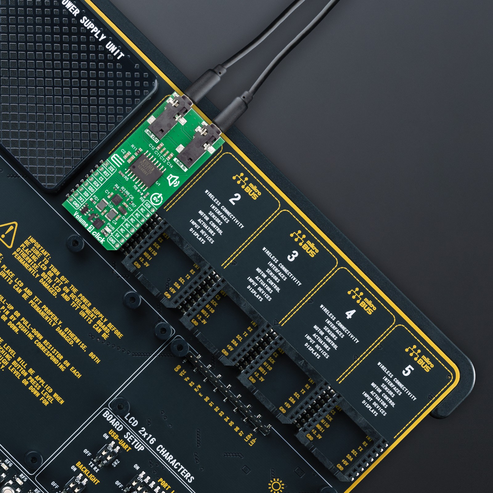 Volume 3 Click - Stereo Audio Volume Control | MIKROE-6818