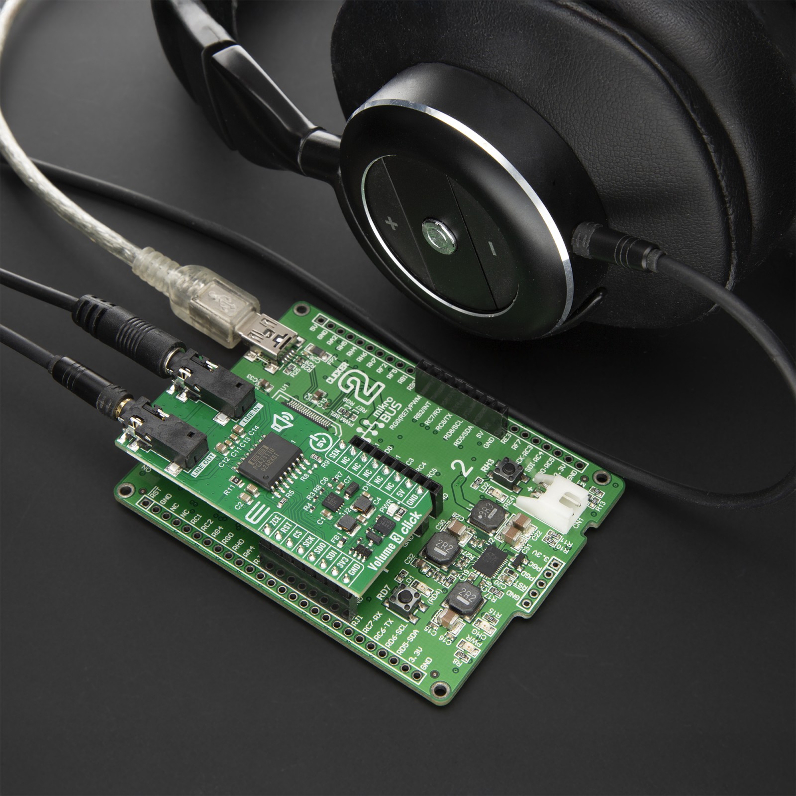 Volume 3 Click - Stereo Audio Volume Control | MIKROE-6818